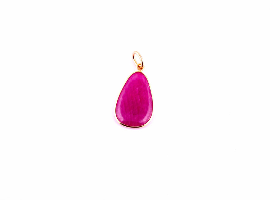 Natural Ruby Pendent in 18k Pure Gold