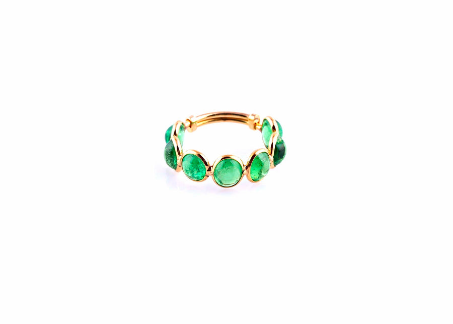 Natural Tsavourite Ring in 18k Pure Gold