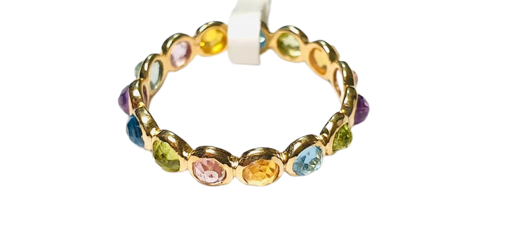 Multi-Colour Gemstone Ring